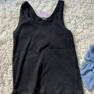 Black tank top